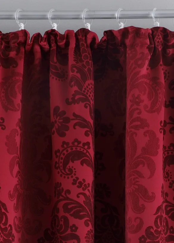 Abdunkelnder Vorhang aus gewebtem Jacquard, in vielen Größen (1er Pack) in rot - bonprix