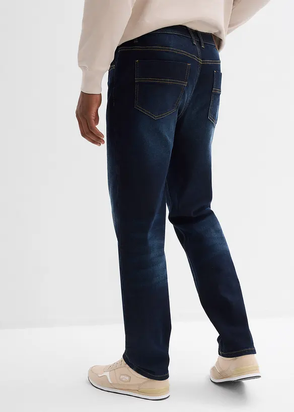Classic-Fit-Jeans, Straight in blau von hinten - bonprix