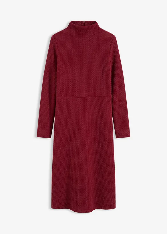 Midikleid in ausgestellter Form in rot von vorne - bonprix