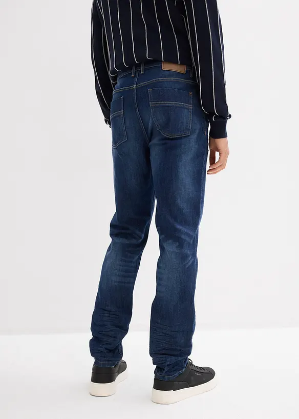 Slim-Fit-Jeans, Tapered in blau von hinten - bonprix
