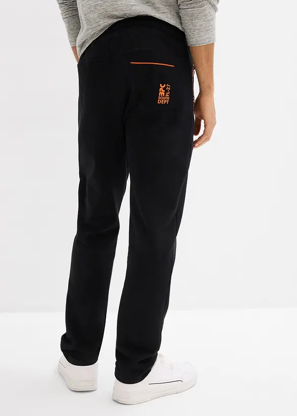Regular Fit Jogginghose, Straight in schwarz von hinten - bonprix