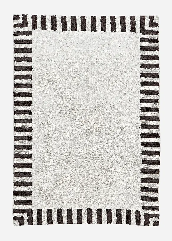 Badematte mit minimalistischem Design in schwarz - bonprix