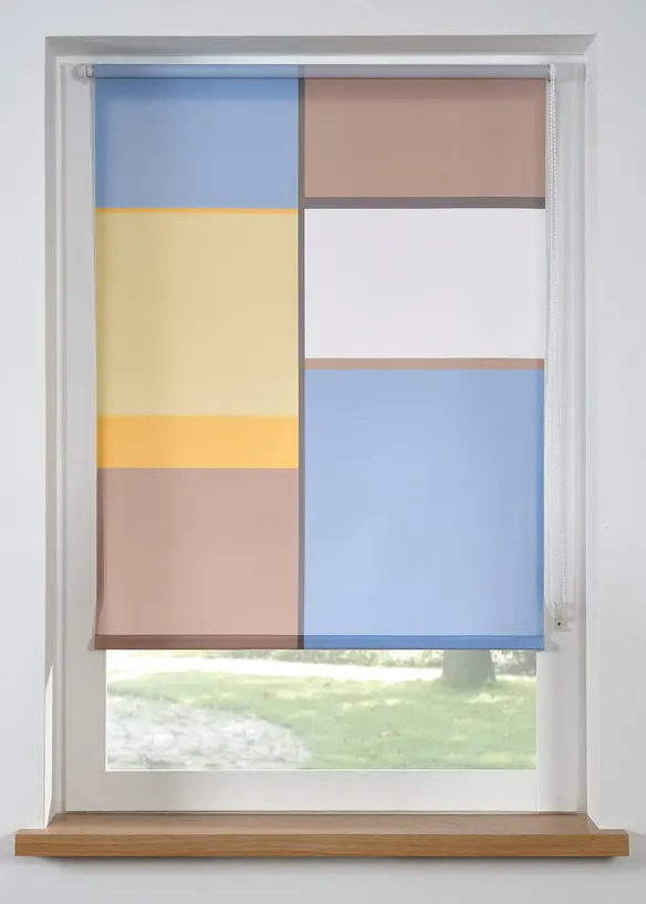 Sichtschutzrollo in blau - bonprix