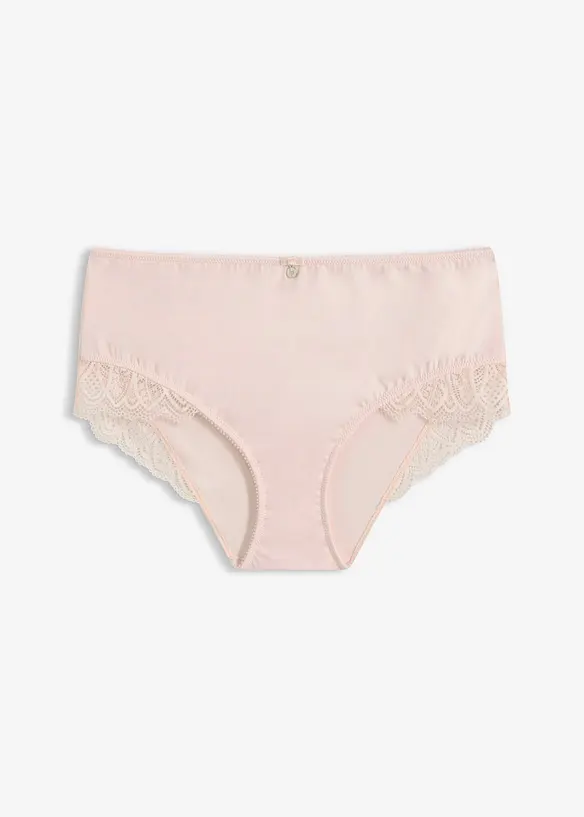 Maxipanty aus weicher Mikrofaser in rosa von vorne - bonprix