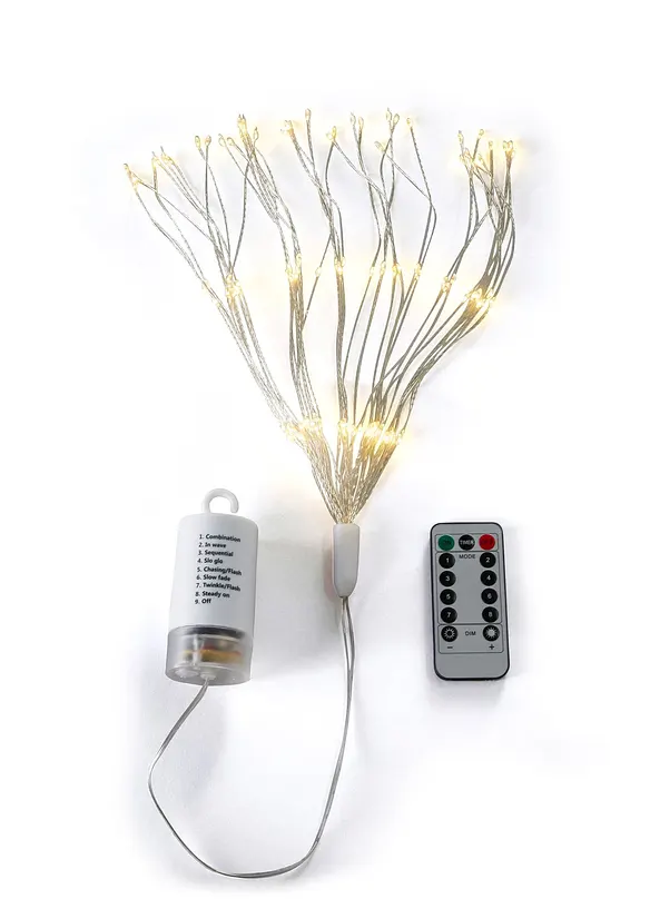 LED-Hängedeko Stern (2er Pack) in farblos (Detailaufnahme) - bonprix