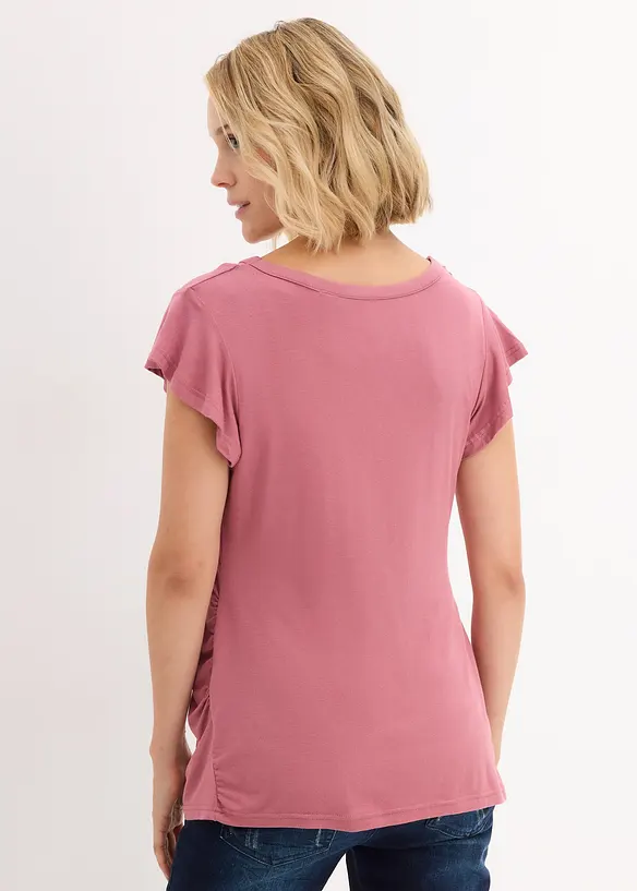 2 in 1 Umstands- und Stillshirt in lila von hinten (im Anschnitt) - bonprix 2 in 1 Umstands- und Stillshirt in lila von hinten (im Anschnitt) - bonprix