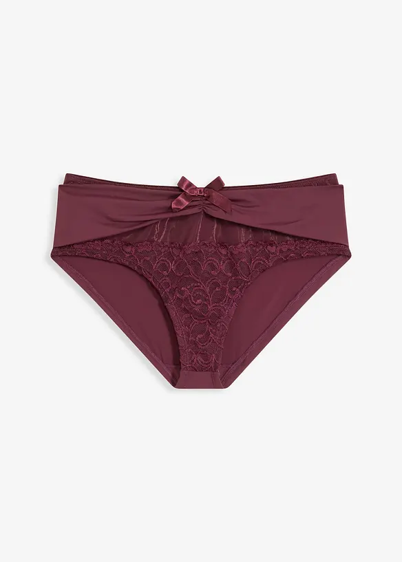 Panty mit recyceltem Polyamid in rot von vorne - bonprix