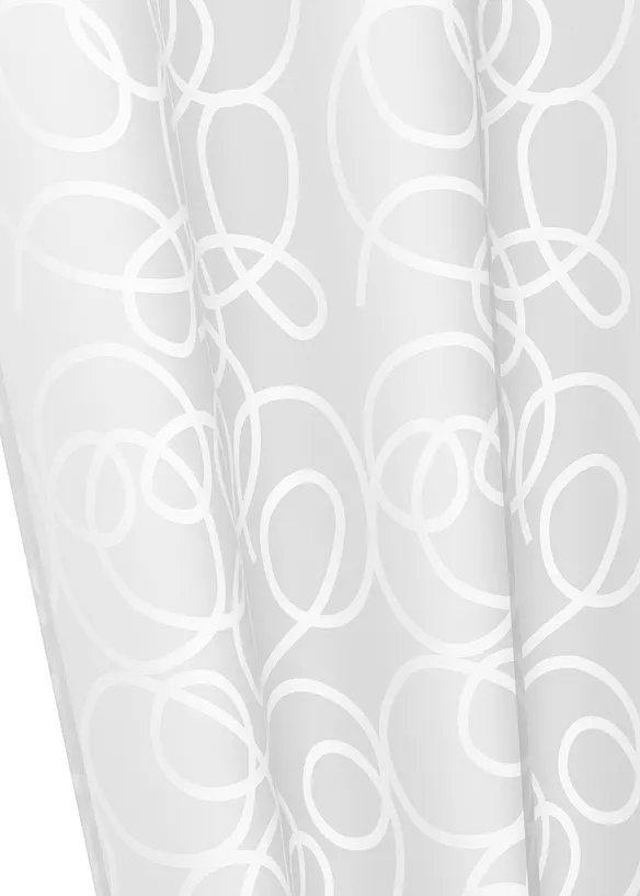 Transparente Gardine aus feinem Voile (1er Pack) in weiß (Detailaufnahme) - bonprix