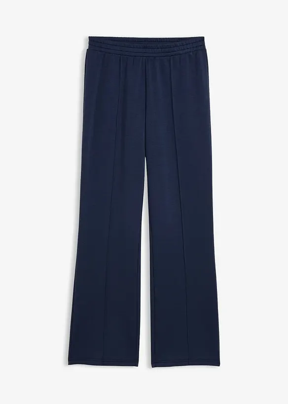 Scuba-Sweathose aus softem Viskose-Mix in blau von vorne - bonprix