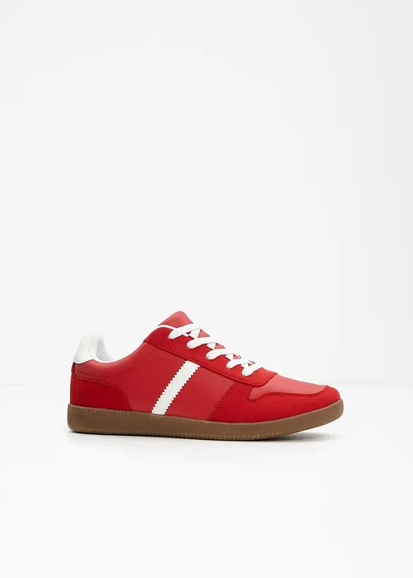 Sneaker im Retrolook in rot - bonprix