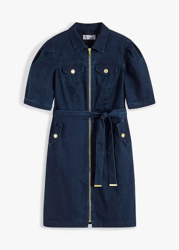 Jeanskleid in blau von vorne - bonprix Jeanskleid in blau von vorne - bonprix