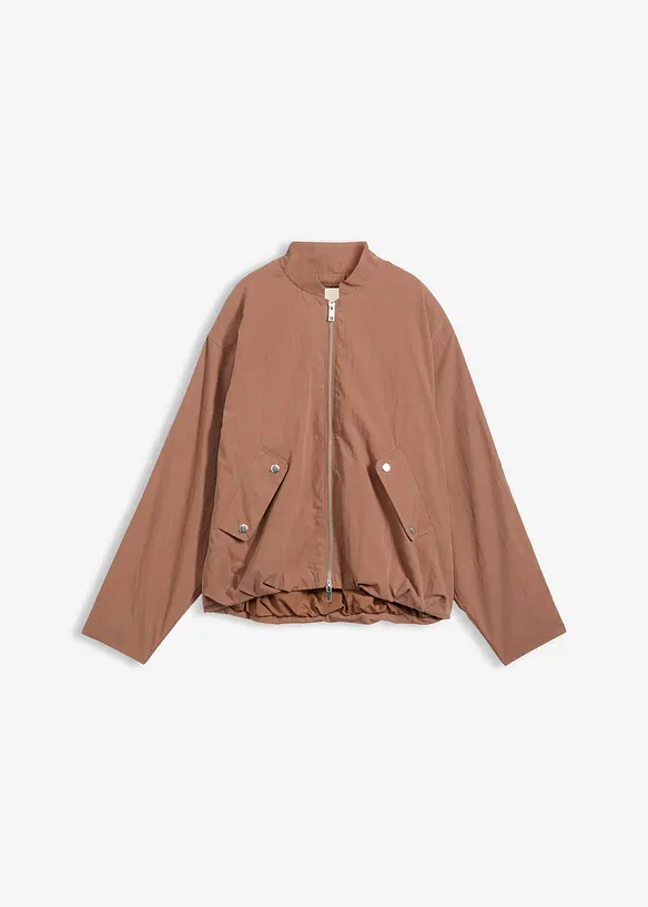 Blouson in Loose Fit in braun von vorne - bonprix