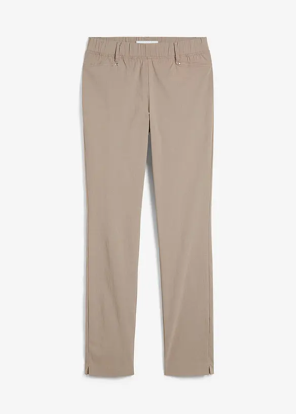Bengalin-Hose aus Viskose-Mix in braun von vorne - bonprix