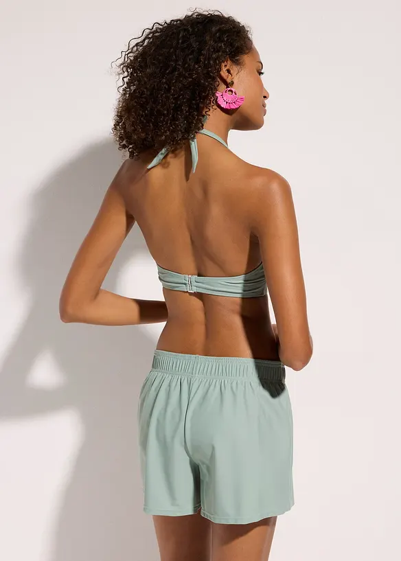Bikini und Badeunterteil (3-tlg.Set) in grau von hinten (Totalaufnahme) - bonprix Bikini und Badeunterteil (3-tlg.Set) in grau von hinten (Totalaufnahme) - bonprix