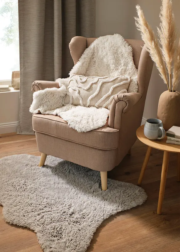 Kissen mit Struktur in beige (Ambiente) - bonprix