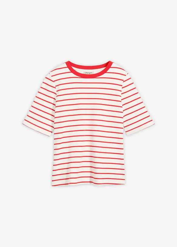 T-Shirt aus schwerer Bio-Baumwolle in weiß von vorne - bonprix T-Shirt aus schwerer Bio-Baumwolle in weiß von vorne - bonprix