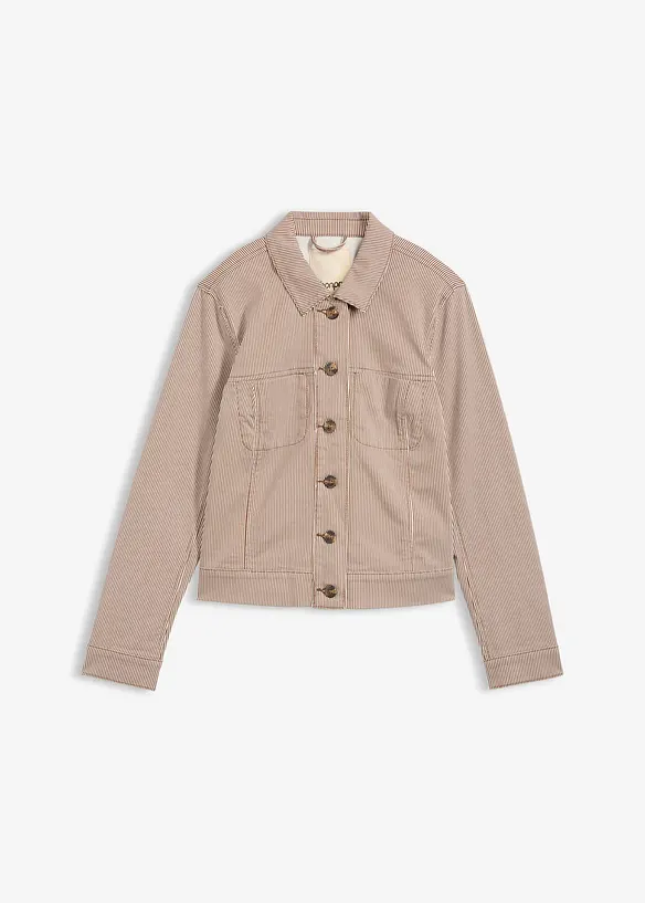 Übergangsjacke in braun von vorne - bonprix Übergangsjacke in braun von vorne - bonprix
