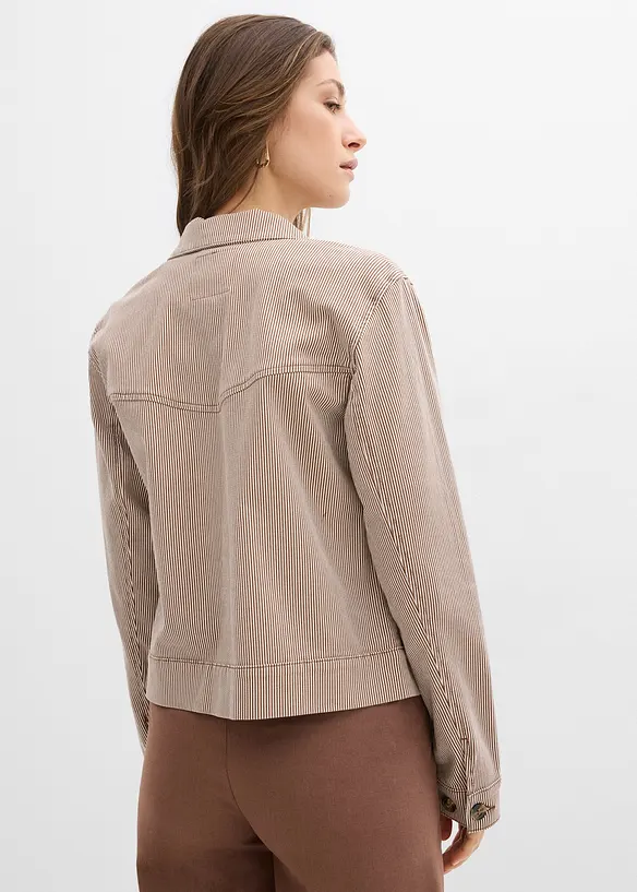 Übergangsjacke in braun von hinten (im Anschnitt) - bonprix Übergangsjacke in braun von hinten (im Anschnitt) - bonprix