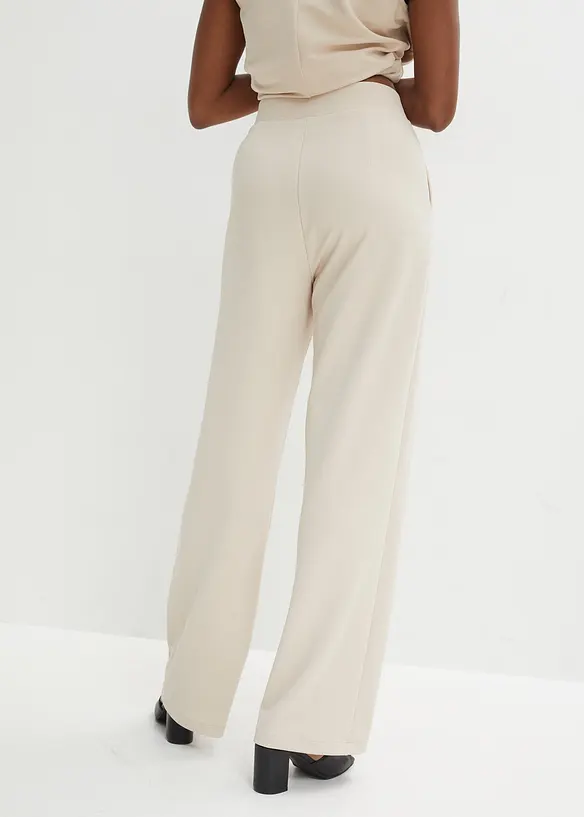 Schlupfhose aus fester Interlock-Qualität in beige von hinten - bonprix Schlupfhose aus fester Interlock-Qualität in beige von hinten - bonprix