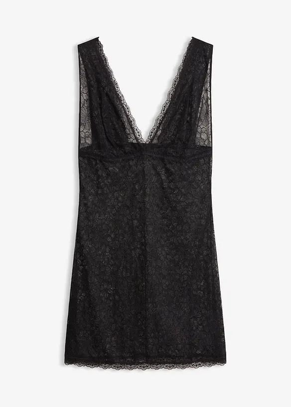 Negligé in schwarz von vorne - bonprix
