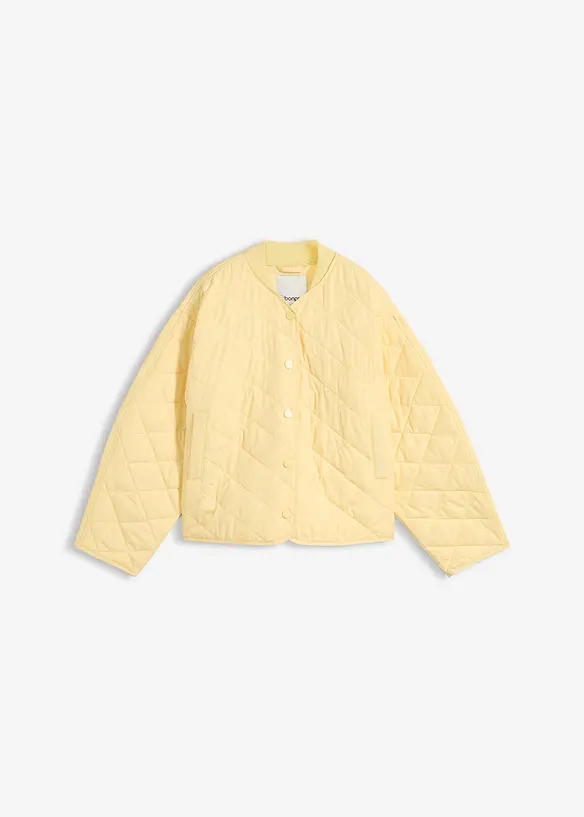 Oversize Steppjacke in gelb von vorne - bonprix Oversize Steppjacke in gelb von vorne - bonprix