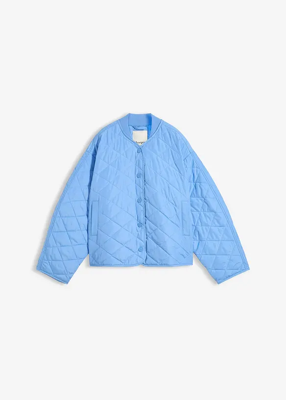Oversize Steppjacke in blau von vorne - bonprix Oversize Steppjacke in blau von vorne - bonprix