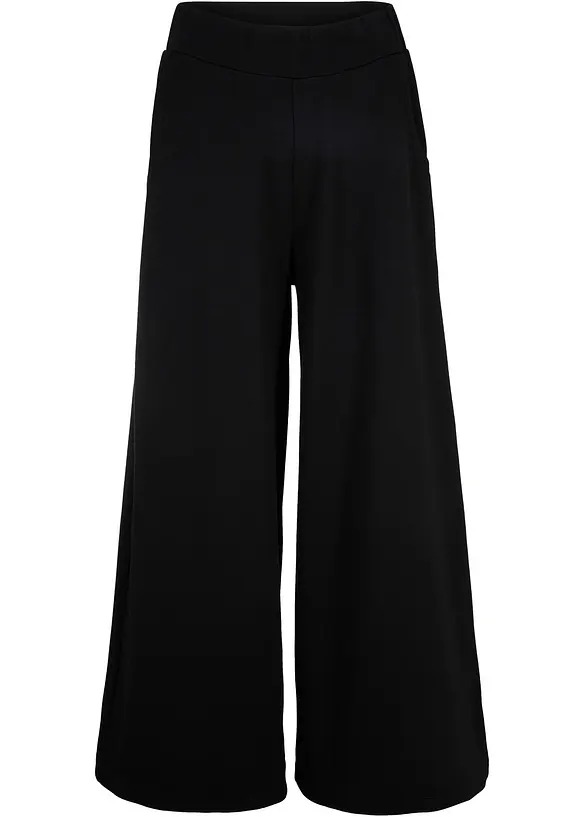 Culotte aus Viskose-Mix in schwarz von vorne - bonprix Culotte aus Viskose-Mix in schwarz von vorne - bonprix