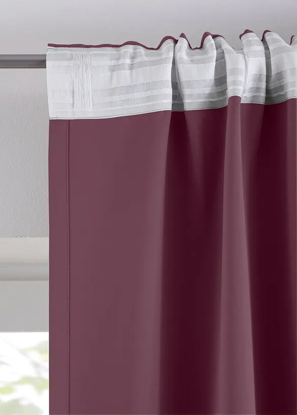 Abdunkelnder Vorhang, auch in extra lang (1er Pack) in lila - bonprix
