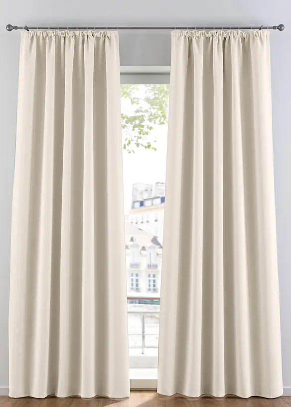 Abdunkelnder Vorhang, in vielen Größen (1er Pack) in beige - bonprix