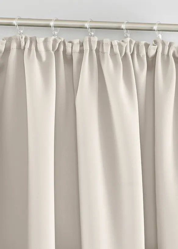 Abdunkelnder Vorhang, in vielen Größen (1er Pack) in beige - bonprix