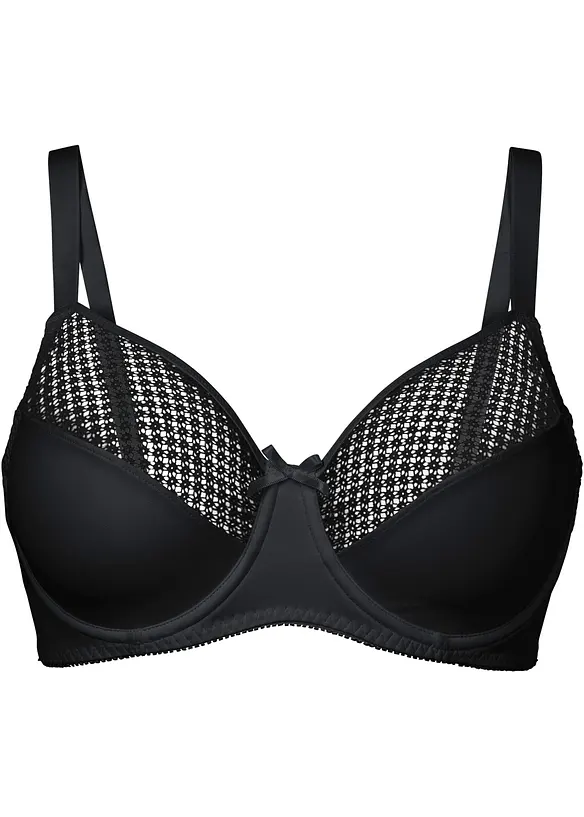 Minimizer-BH mit Mesh in schwarz von vorne - bonprix