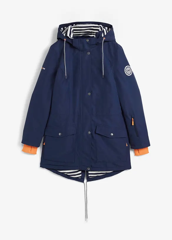 wasserdichte Funktions-Übergangsjacke in blau von vorne - bonprix wasserdichte Funktions-Übergangsjacke in blau von vorne - bonprix