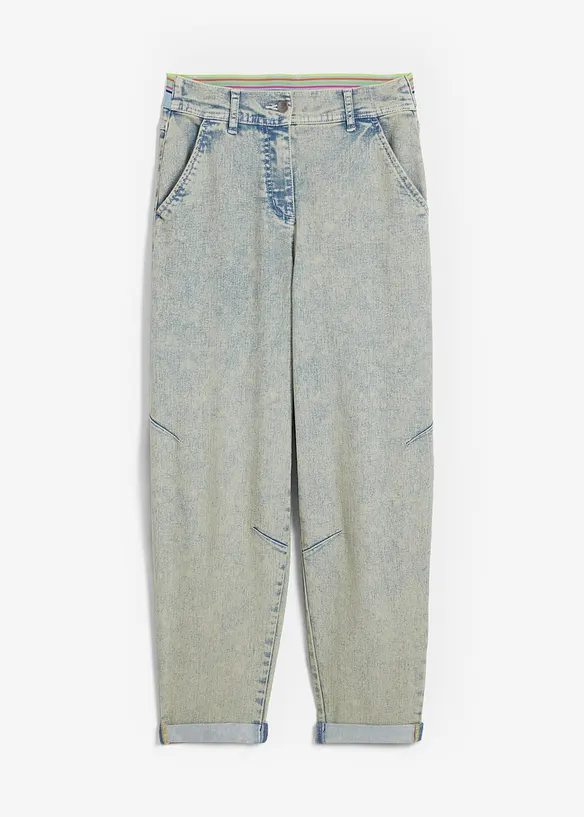 Boyfriend-Jeans mit Vintagewaschung in blau von vorne - bonprix Boyfriend-Jeans mit Vintagewaschung in blau von vorne - bonprix