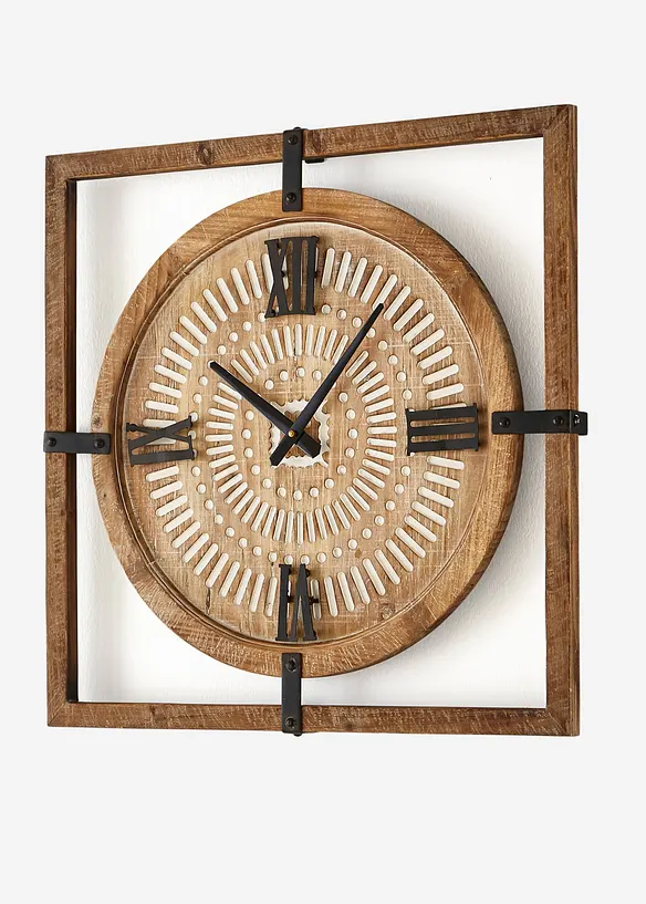 Wanduhr in braun - bonprix