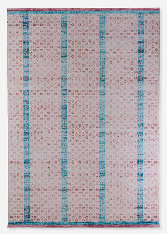 Teppich mit moderner Musterung in rosa von vorne - bonprix