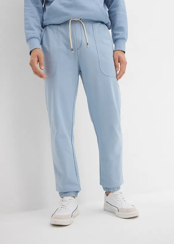 Regular Fit Jogginghose, Straight in lila von vorne - bonprix