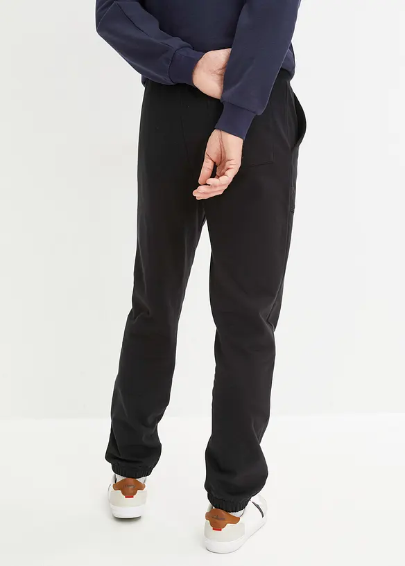 Regular Fit Jogginghose, Straight in schwarz von hinten - bonprix