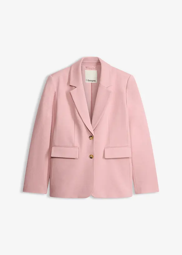 Blazer aus feinem Viskose-Mix in rosa von vorne - bonprix