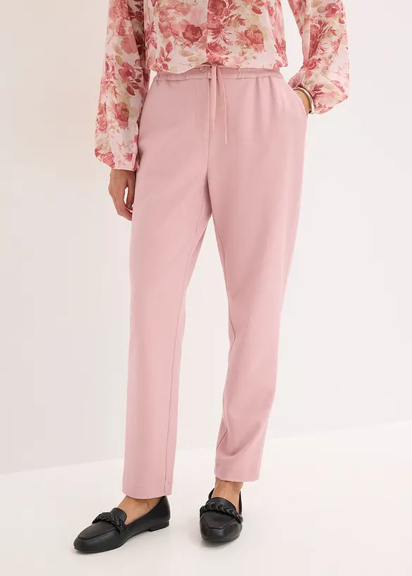 Elegante Stretch-Hose in rosa von vorne - bonprix Elegante Stretch-Hose in rosa von vorne - bonprix