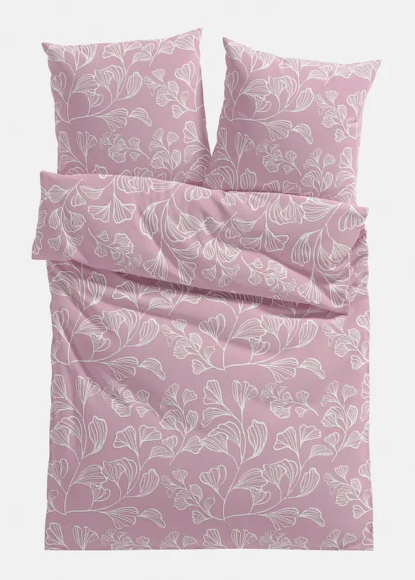 Linon-Bettwäsche in rosa von vorne - bonprix Linon-Bettwäsche in rosa von vorne - bonprix