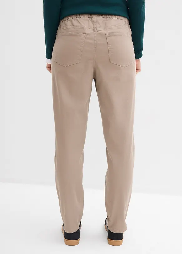 Twillhose aus elastischem Baumwoll-Mix in braun von hinten - bonprix Twillhose aus elastischem Baumwoll-Mix in braun von hinten - bonprix