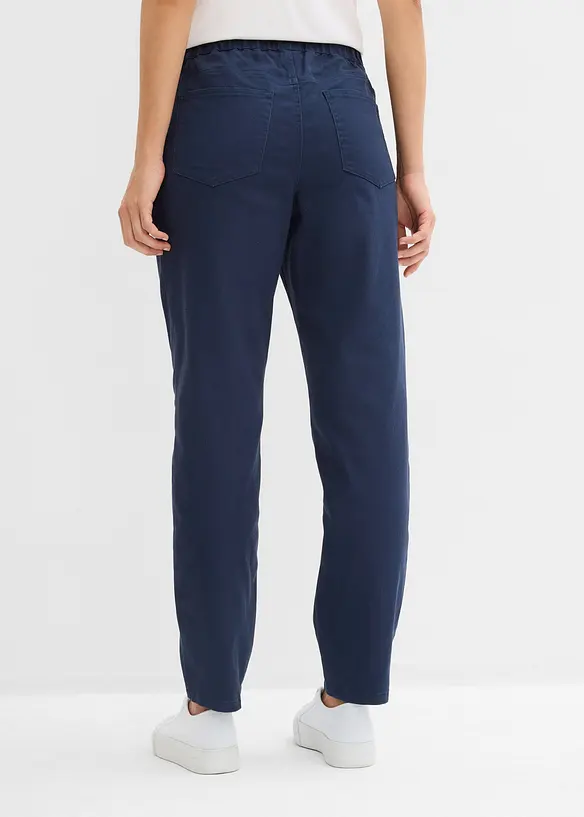 Twillhose aus elastischem Baumwoll-Mix in blau von hinten - bonprix Twillhose aus elastischem Baumwoll-Mix in blau von hinten - bonprix