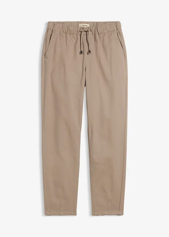 Twillhose aus elastischem Baumwoll-Mix in braun von vorne - bonprix Twillhose aus elastischem Baumwoll-Mix in braun von vorne - bonprix