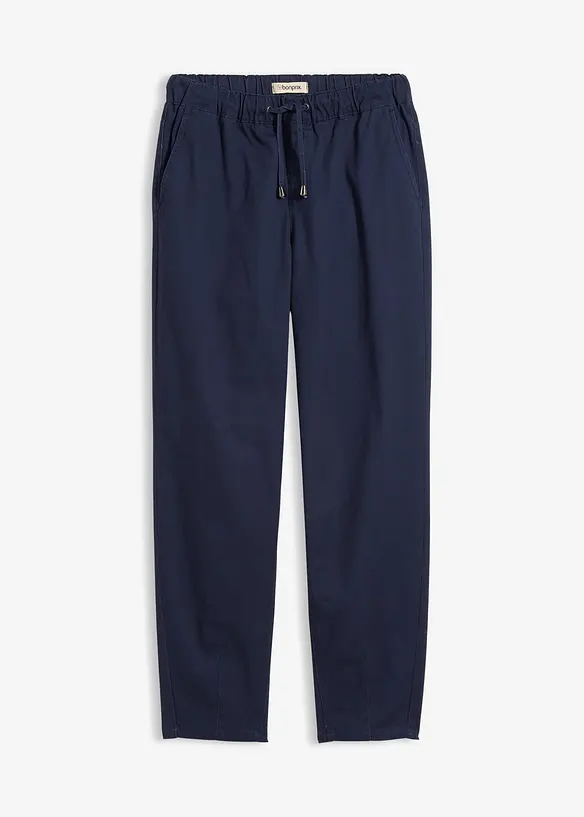 Twillhose aus elastischem Baumwoll-Mix in blau von vorne - bonprix Twillhose aus elastischem Baumwoll-Mix in blau von vorne - bonprix