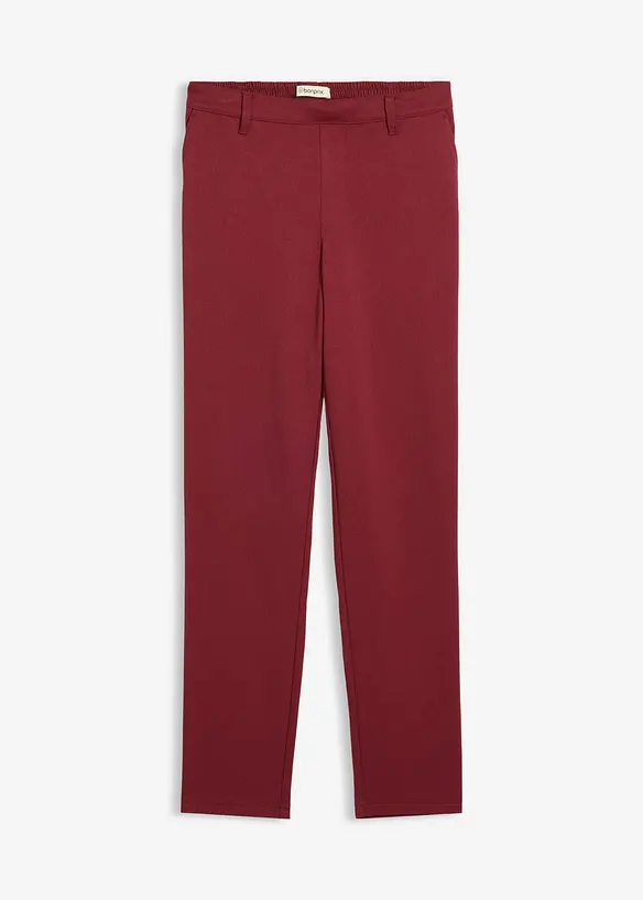 Chinohose aus Viskose-Mix in rot von vorne - bonprix