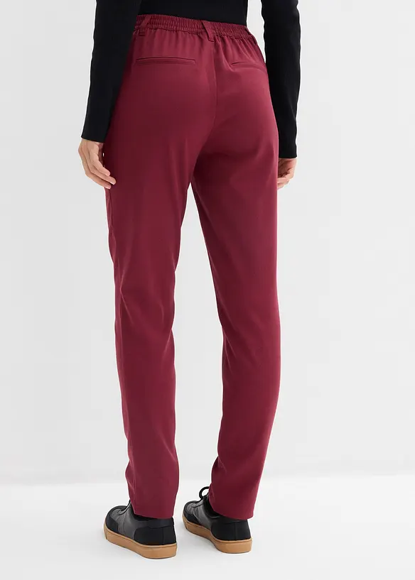 Chinohose aus Viskose-Mix in rot von hinten - bonprix