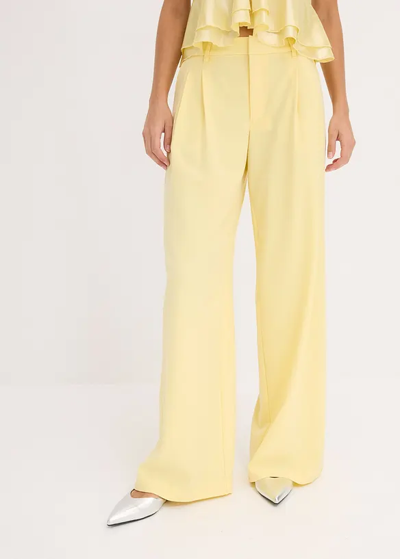 Marlenehose in gelb von vorne - bonprix Marlenehose in gelb von vorne - bonprix