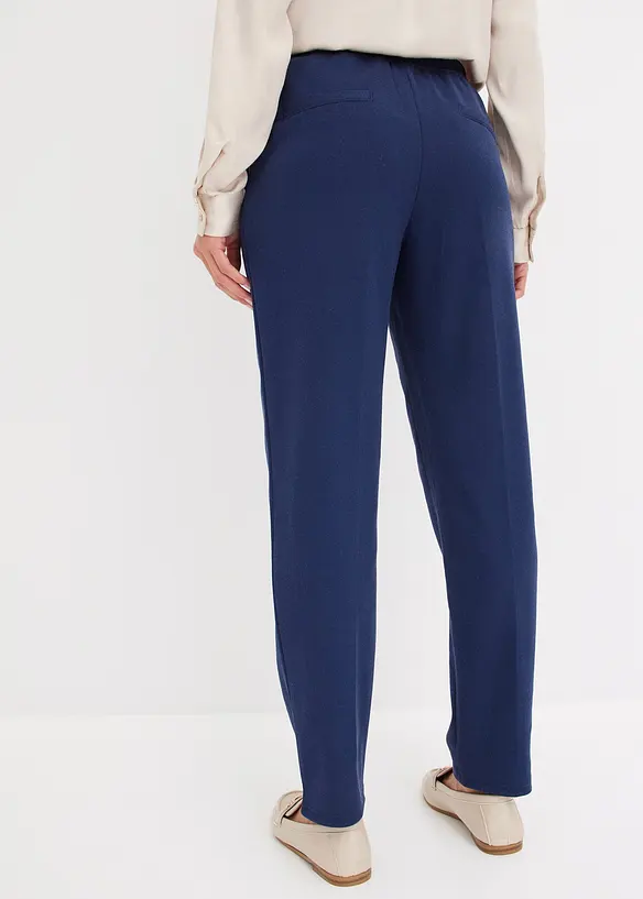 Jersey-Schlupfhose mit Biese in blau von hinten - bonprix Jersey-Schlupfhose mit Biese in blau von hinten - bonprix