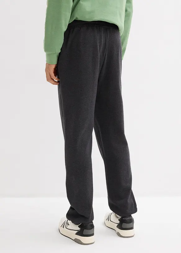 Regular Fit Jogginghose (2er Pack), Straight in schwarz von hinten - bonprix