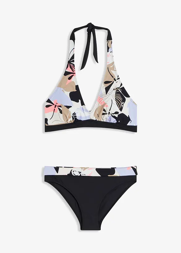 Neckholder-Bikini (2-tlg.Set) in weiß von vorne - bonprix